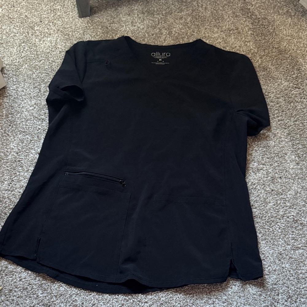 Black Women's scrub Top